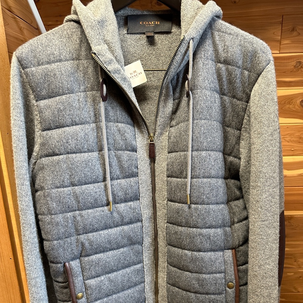 Coach Full Zip Knit Hoodie